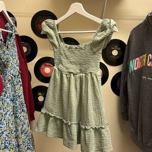 Girls size 10 green dress